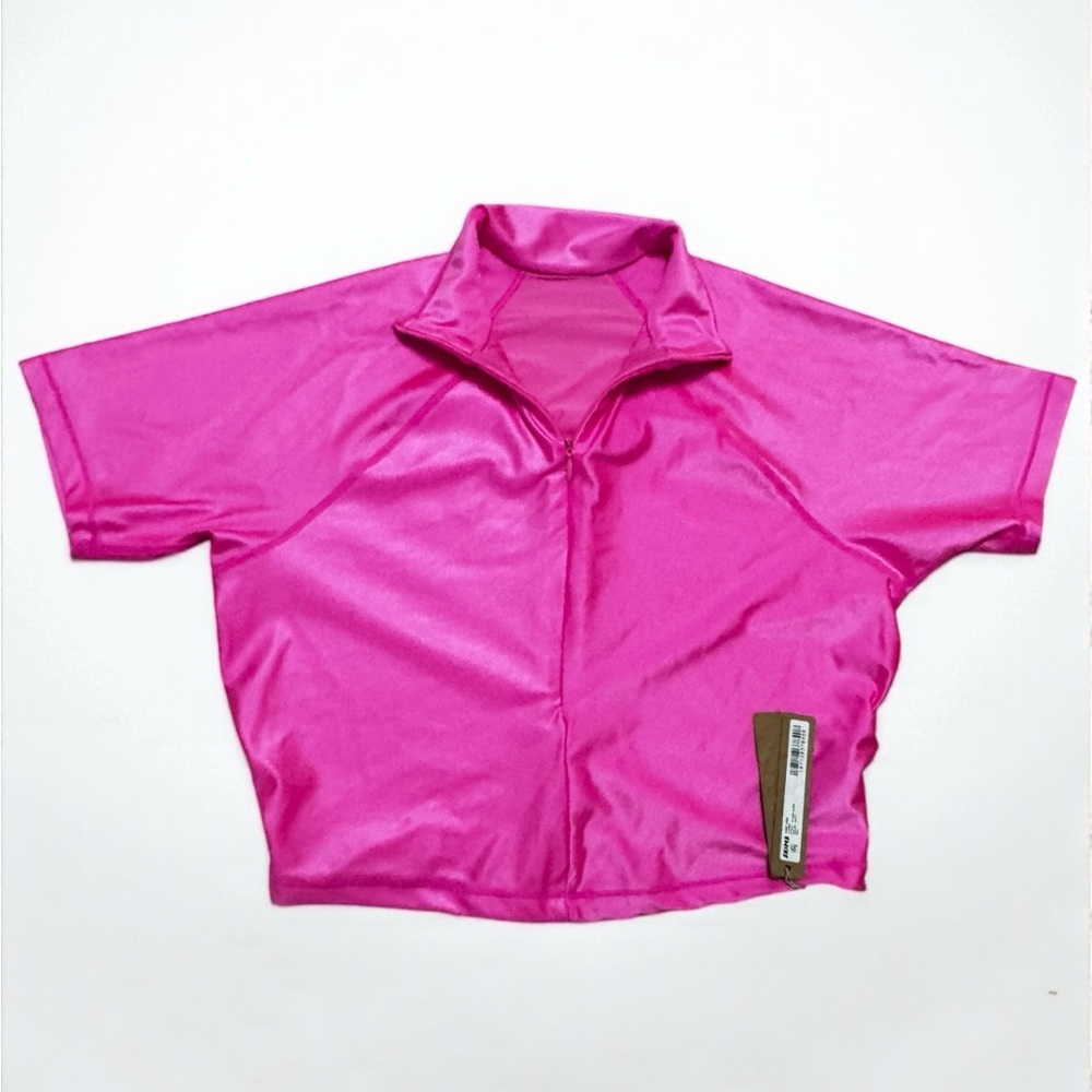 🔥 SKIMS Glossy Swim Top | Neon Pink | L🔥 - Picture 3 of 10